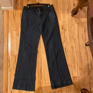 Sz 4 Premium Massimo denim wide leg pants 32 in inseam with 2 inch waist band